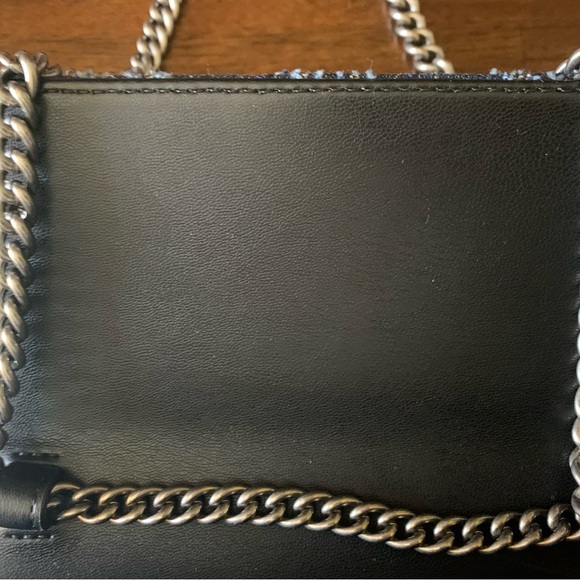 NWT Brixton Kurt Geiger Denim Crossbody with silver chain strap & dust bag ππ©΅π - Picture 6 of 10